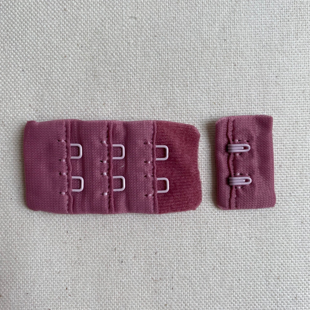 Bra Hook & Eye Set (28mm) - Dusky Rose