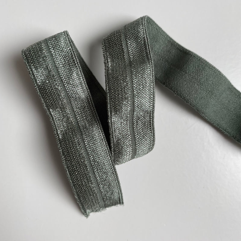 15mm Fold Over Elastic - Sage Green