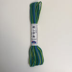 Olympus Japanese Sashiko Thread - 20m - Variegated Blue/Green (#77)