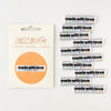 MADE WITH LOVE AND SWEAR WORDS - Pack of 10 Woven Labels