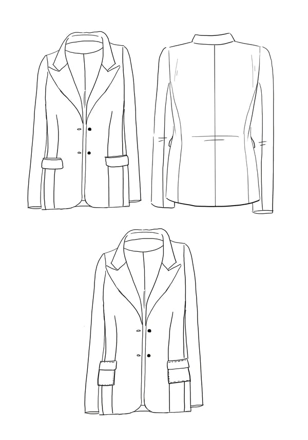 MANHATTAN Blazer Jacket Sewing Pattern by Maison Fauve