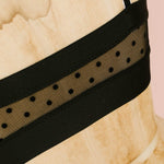 Maris Bralette Sewing Kit - Black Flock Dot