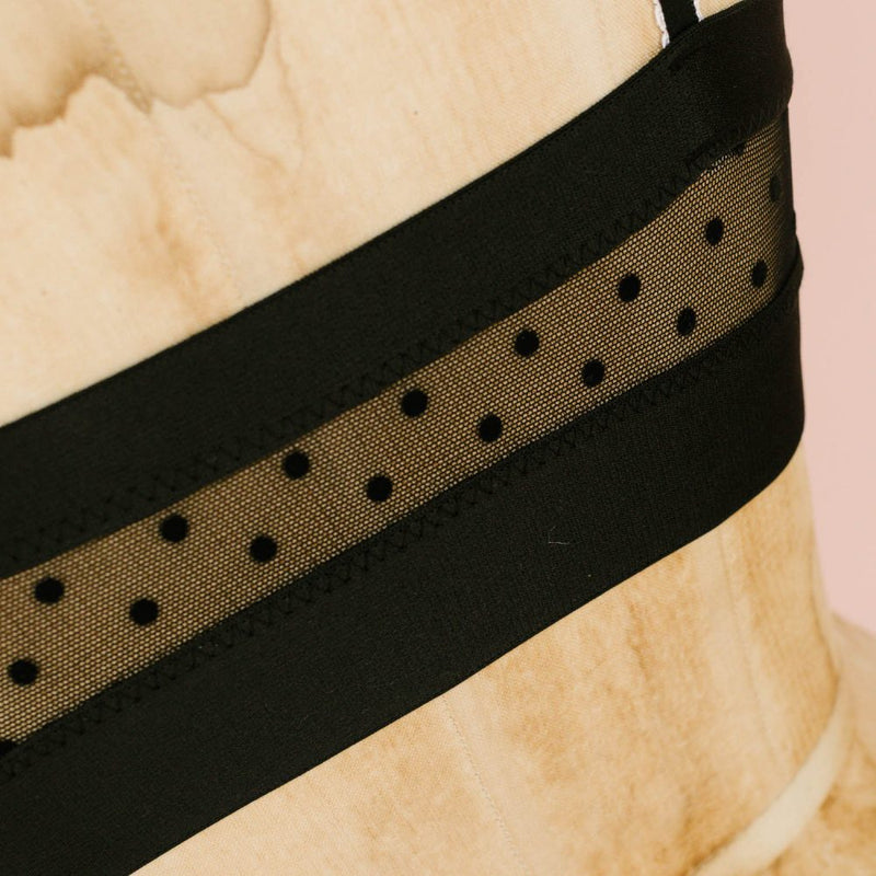 Maris Bralette Sewing Kit - Black Flock Dot