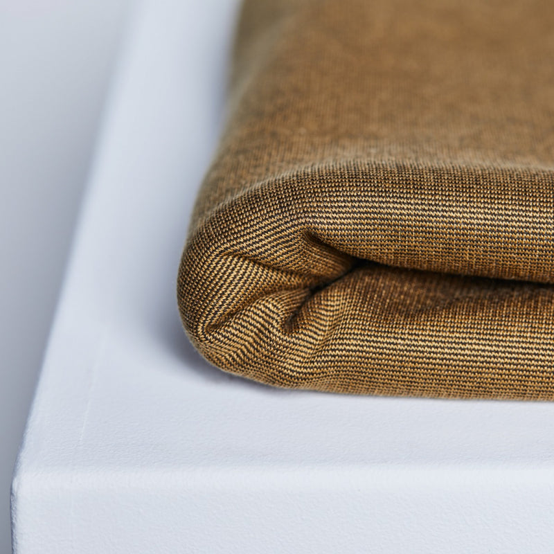 Textured Ponte with TENCEL™ Lyocell fibres - Mustard - 0.5 metre