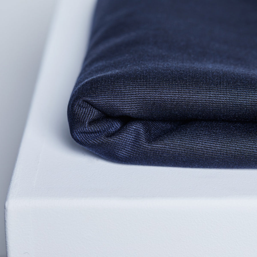 Textured Ponte Fabric with TENCEL™ Lyocell fibres - Blueberry - Priced per 0.5 metre