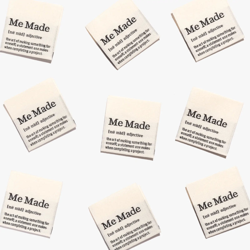 ME MADE Definition - Pack of 10 Woven Labels