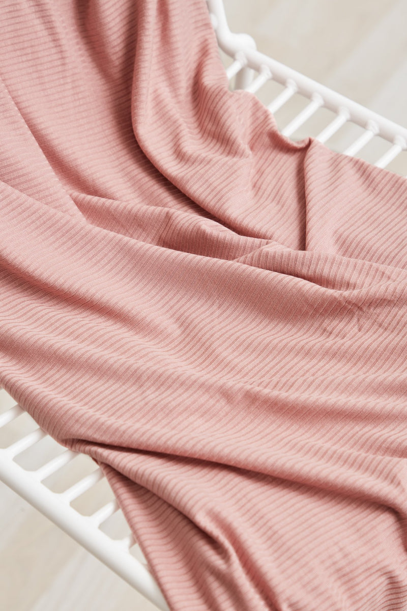 Derby Ribbed Jersey with TENCEL™ Modal Fibres - Puff - 0.5 metre