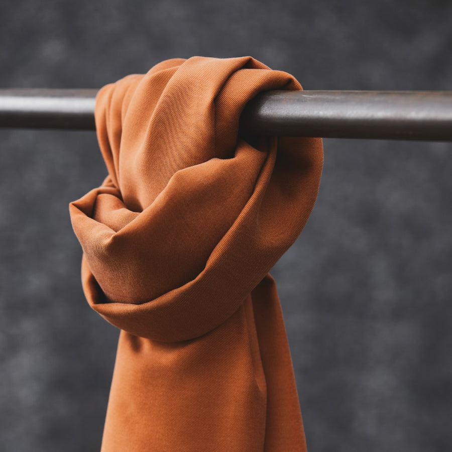 Smooth Drape Twill with TENCEL™ Lyocell fibres - Rust - Priced per 0.5 metre