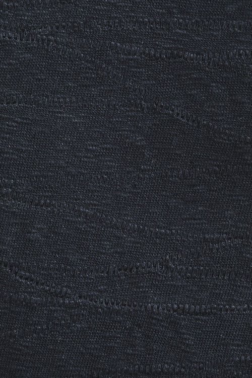 Organic Slub Jacquard Knit - Caviar - 0.5 metre