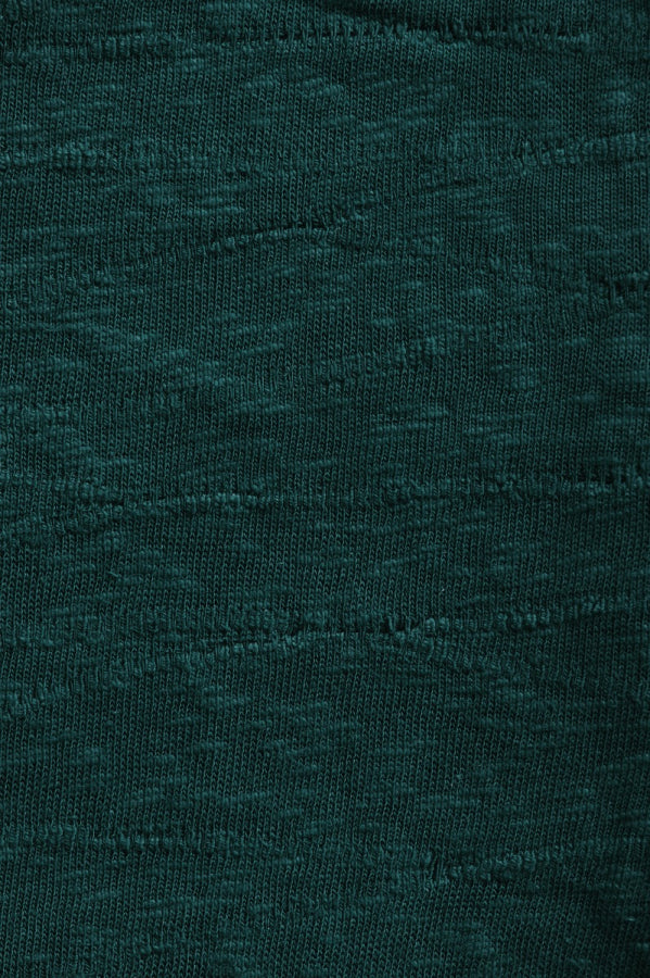 Organic Slub Jacquard Knit - Bottle Green - 0.5 metre