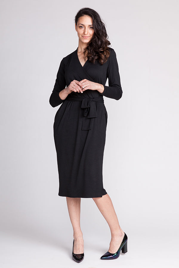 Olivia Wrap Dress Sewing Pattern by Named Clothing
