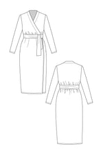 Olivia Wrap Dress Sewing Pattern by Named Clothing