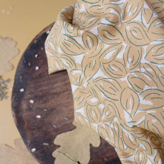 Petal Mustard Gauze Fabric - Atelier Brunette - 0.5 metre