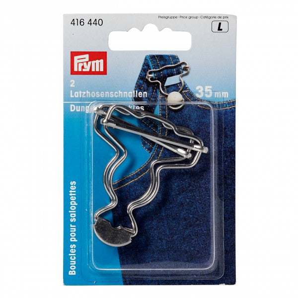 Prym Dungarees Buckles - Silver - 35mm