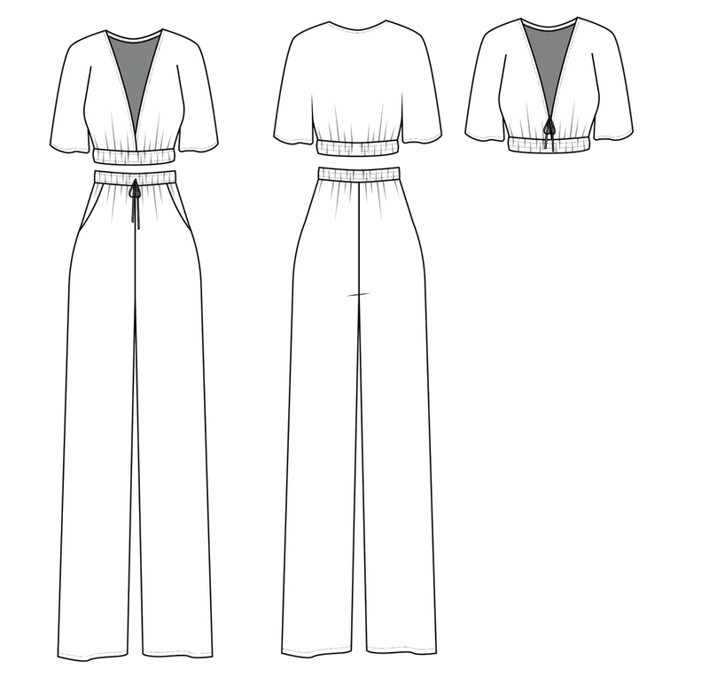 The Saguaro Set - Top & Trouser Two Piece Sewing Pattern by Friday Pattern Co.