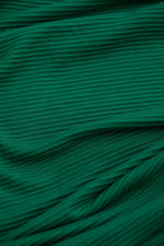 Self-Stripe Ottoman Knit - Frog - Priced per 0.5 metre