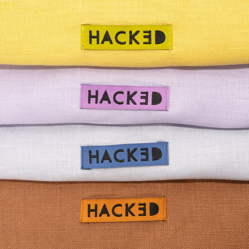 HACKED - Pack of 10 Woven Labels