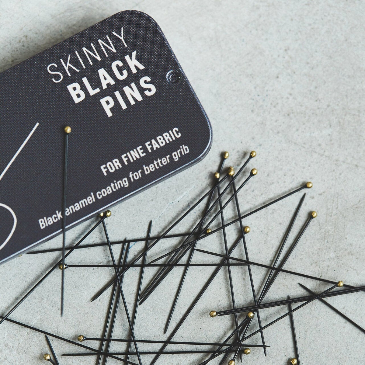 Skinny Black Pins – Fabric Romance