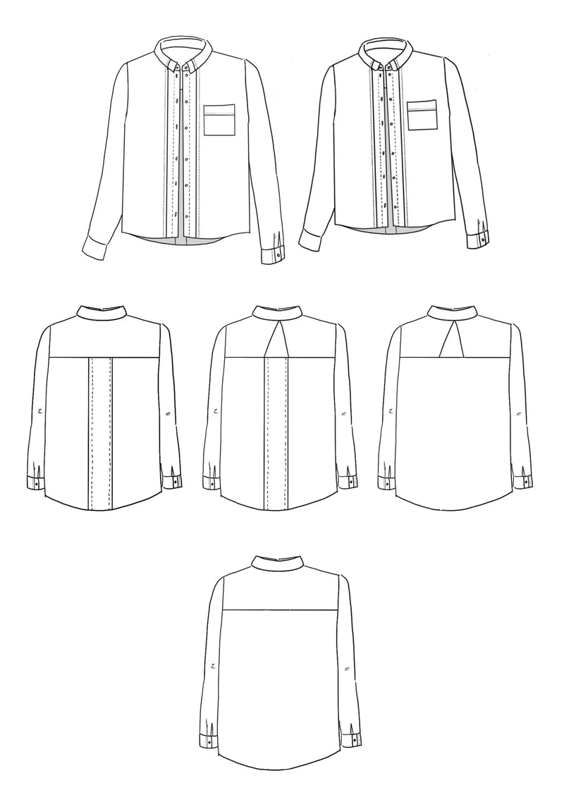 SKYLINE Shirt Sewing Pattern by Maison Fauve