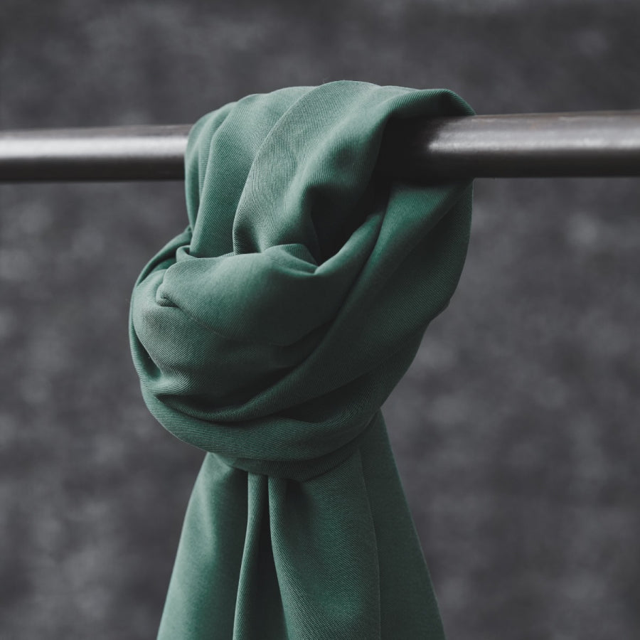 Smooth Drape Twill with TENCEL™ Lyocell fibres - Aqua - Priced per 0.5 metre