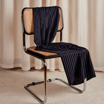 Stripes Night Cotton Viscose Fabric - Atelier Brunette - Price per 0.5 metre