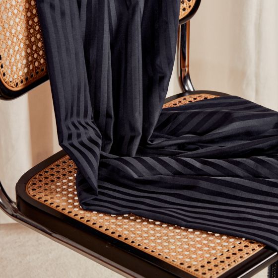 Stripes Night Cotton Viscose Fabric - Atelier Brunette - Price per 0.5 metre