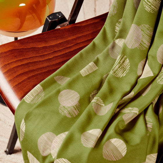 Jane Matcha Leaf - Viscose fabric with Lenzing™️ EcoVero™️ fibres - Atelier Brunette - 0.5 metre