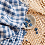 Gingham River Gauze Fabric - Atelier Brunette - Price per 0.5 metre