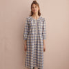 Recycled Flannel - Tartan - Denim - 0.5 metre